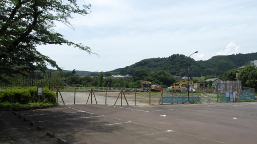 微妙な空の釜の淵公園大柳駐車場