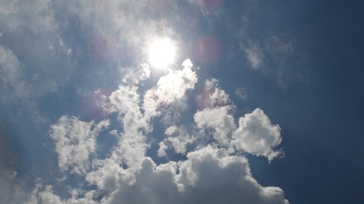 和田橋の上流の空