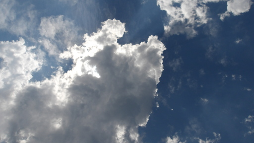 和田橋の上流の空