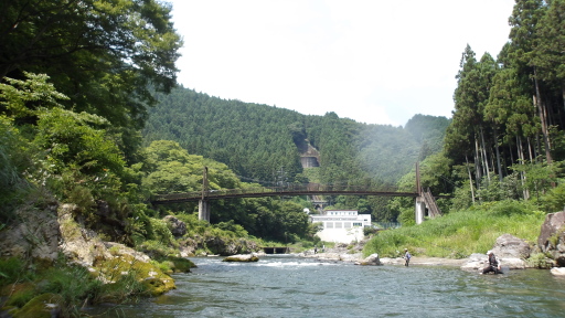 釣師の方たち・杣の小橋