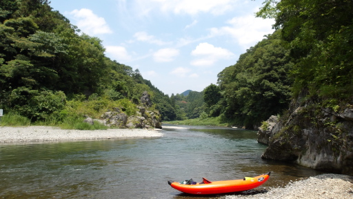 神代橋のところ